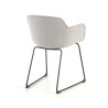silla confidente gris ivonne estructura patin malla 8
