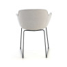 silla confidente gris ivonne estructura patin malla 5