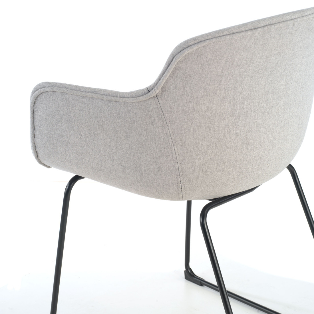 silla confidente gris ivonne estructura patin malla 4