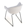 silla confidente gris ivonne estructura patin malla 6