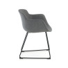 silla confidente antracita ivonne estructura patin malla 6
