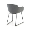 silla confidente antracita ivonne estructura patin malla 7