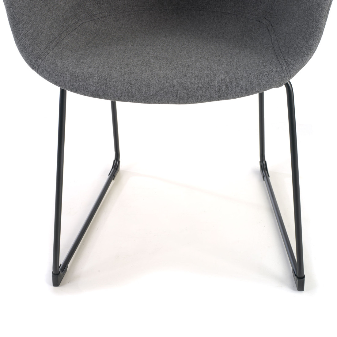 silla confidente antracita ivonne estructura patin malla 8