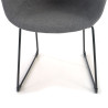 silla confidente antracita ivonne estructura patin malla 8