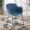 silla confidente azul ivonne estructura patin malla 2