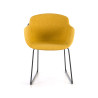 silla confidente amarillo ivonne estructura patin malla 3