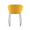 silla confidente amarillo ivonne estructura patin malla 4