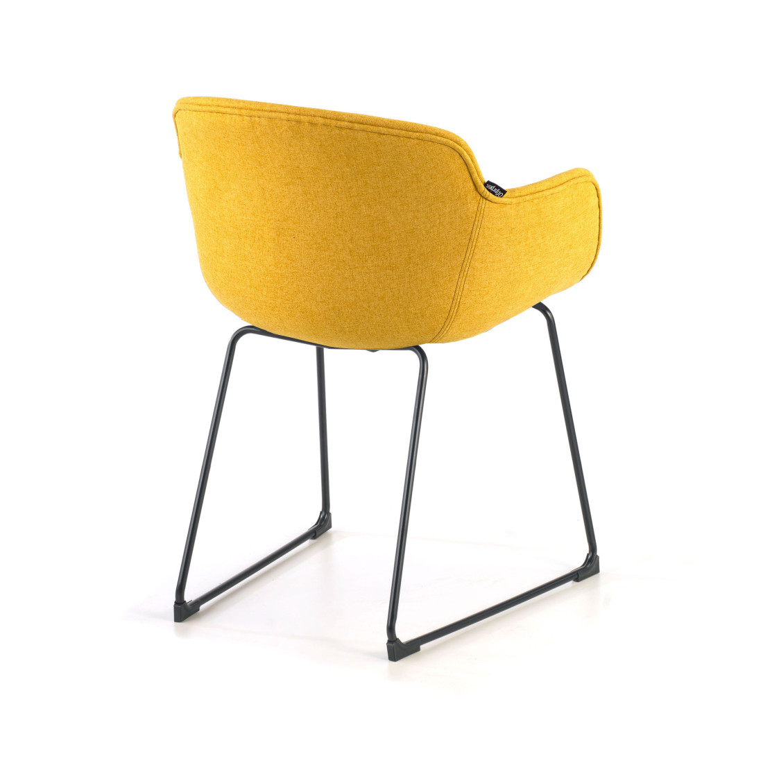 silla confidente amarillo ivonne estructura patin malla 6