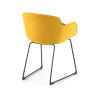 silla confidente amarillo ivonne estructura patin malla 6