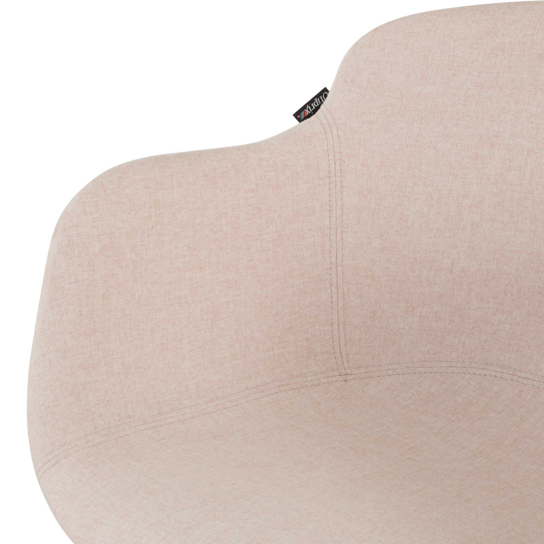 silla confidente beige ivonne estructura patin malla 8