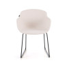silla confidente beige ivonne estructura patin malla 3