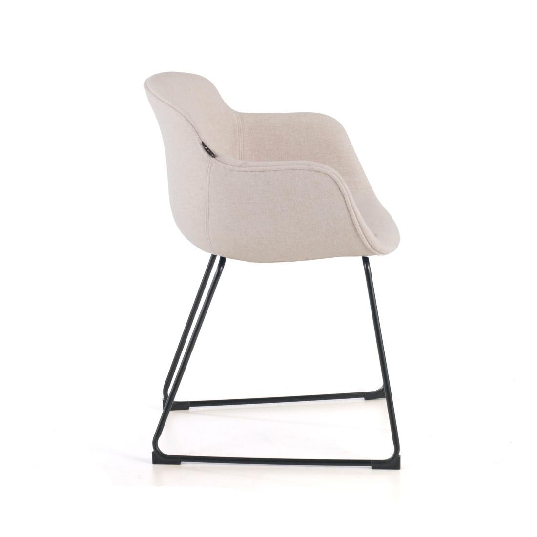 silla confidente beige ivonne estructura patin malla 5