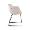 silla confidente beige ivonne estructura patin malla 5