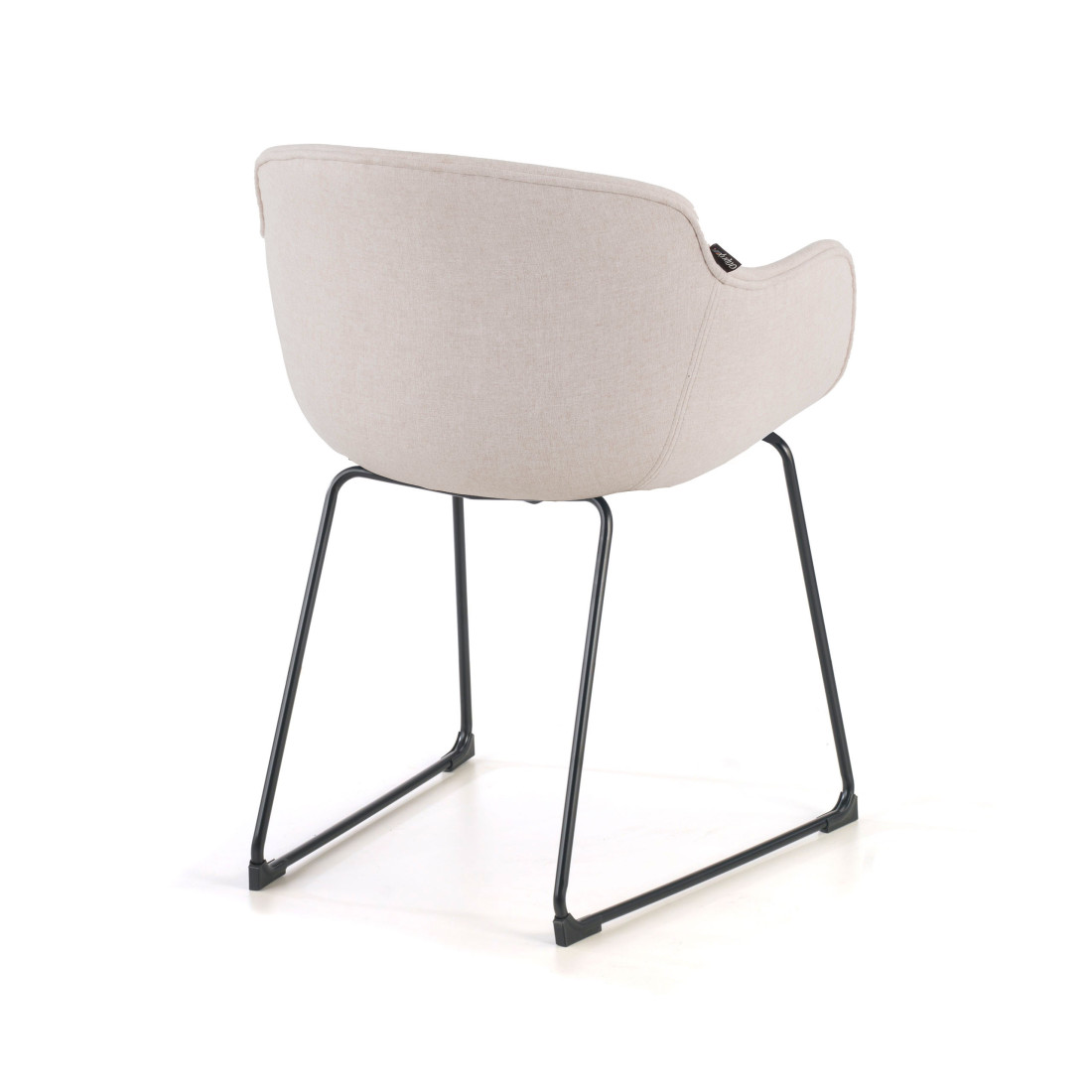 silla confidente beige ivonne estructura patin malla 6