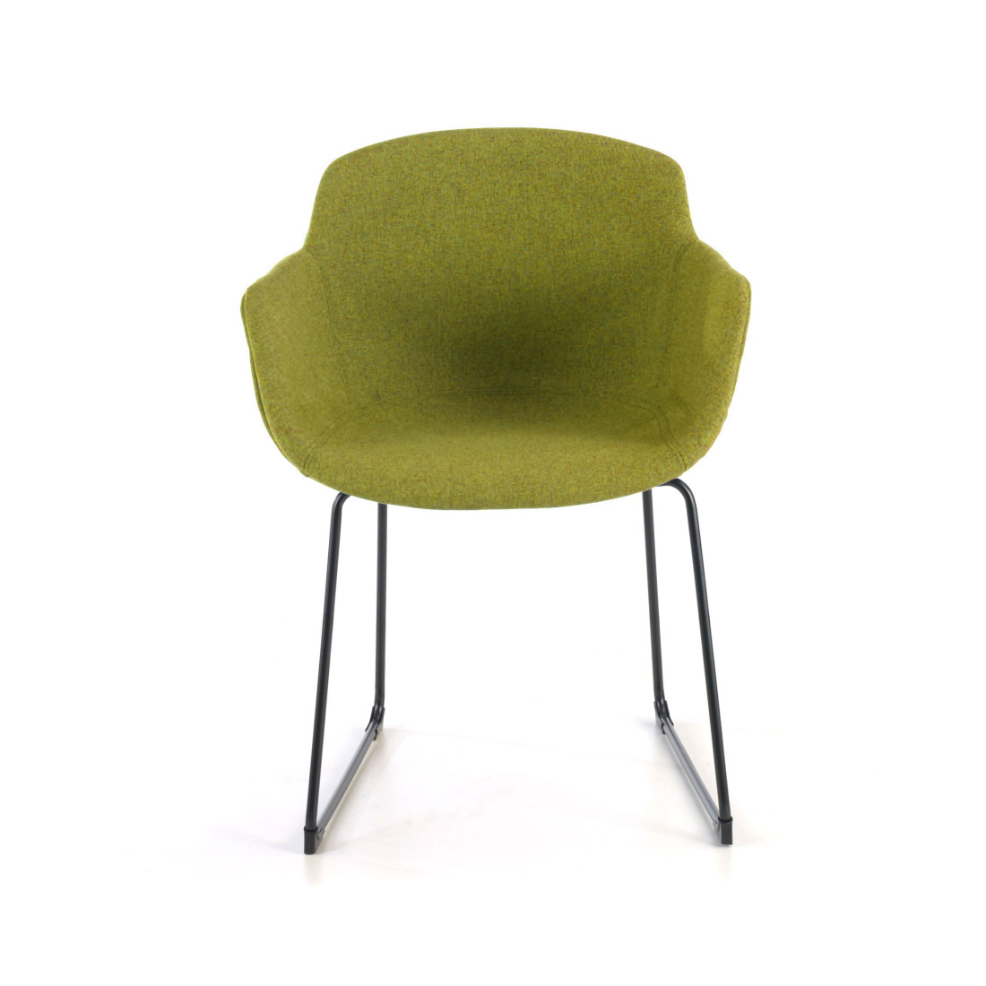 silla confidente verde ivonne estructura patin malla 3