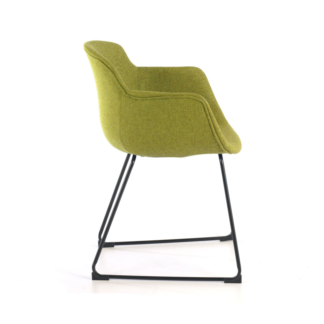 silla confidente verde ivonne estructura patin malla 5