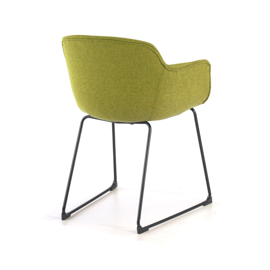 silla confidente verde ivonne estructura patin malla 6