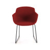 silla confidente rojo ivonne estructura patin malla 3