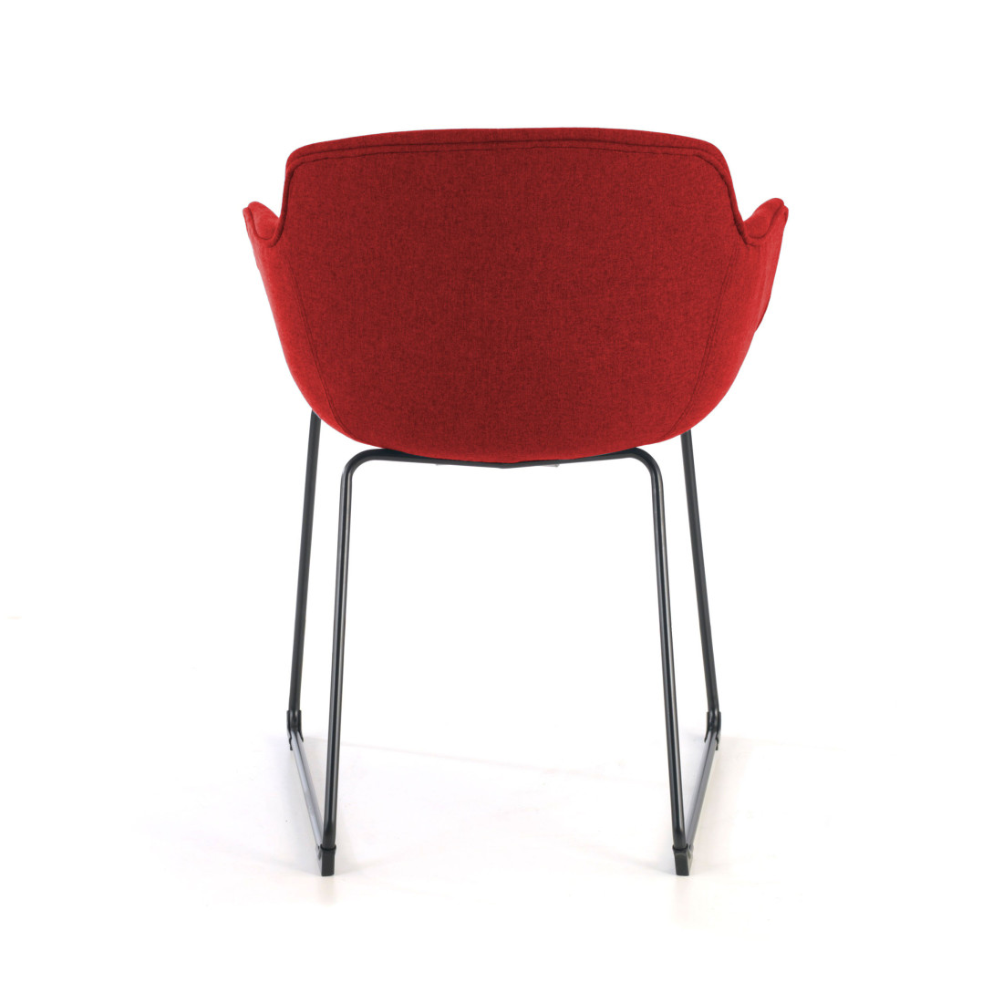 silla confidente rojo ivonne estructura patin malla 4