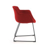 silla confidente rojo ivonne estructura patin malla 5