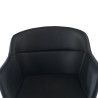 silla confidente negro anne 4 patas piel sintetica 7