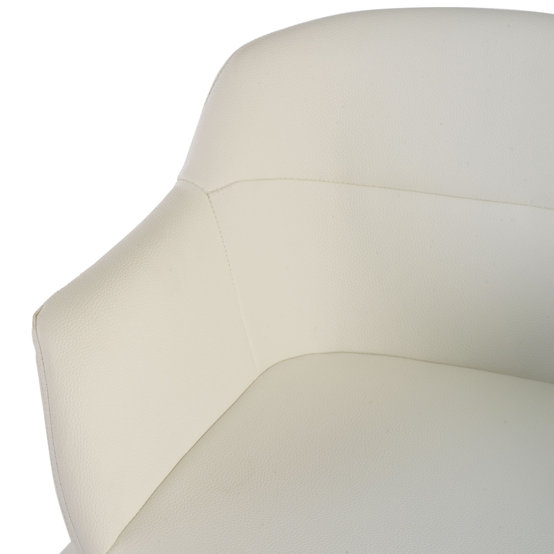 silla confidente blanco anne 4 patas piel sintetica 8