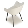 silla confidente blanco anne 4 patas piel sintetica 7