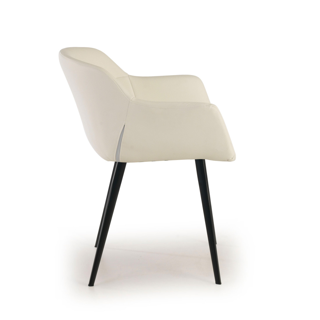 silla confidente blanco anne 4 patas piel sintetica 5