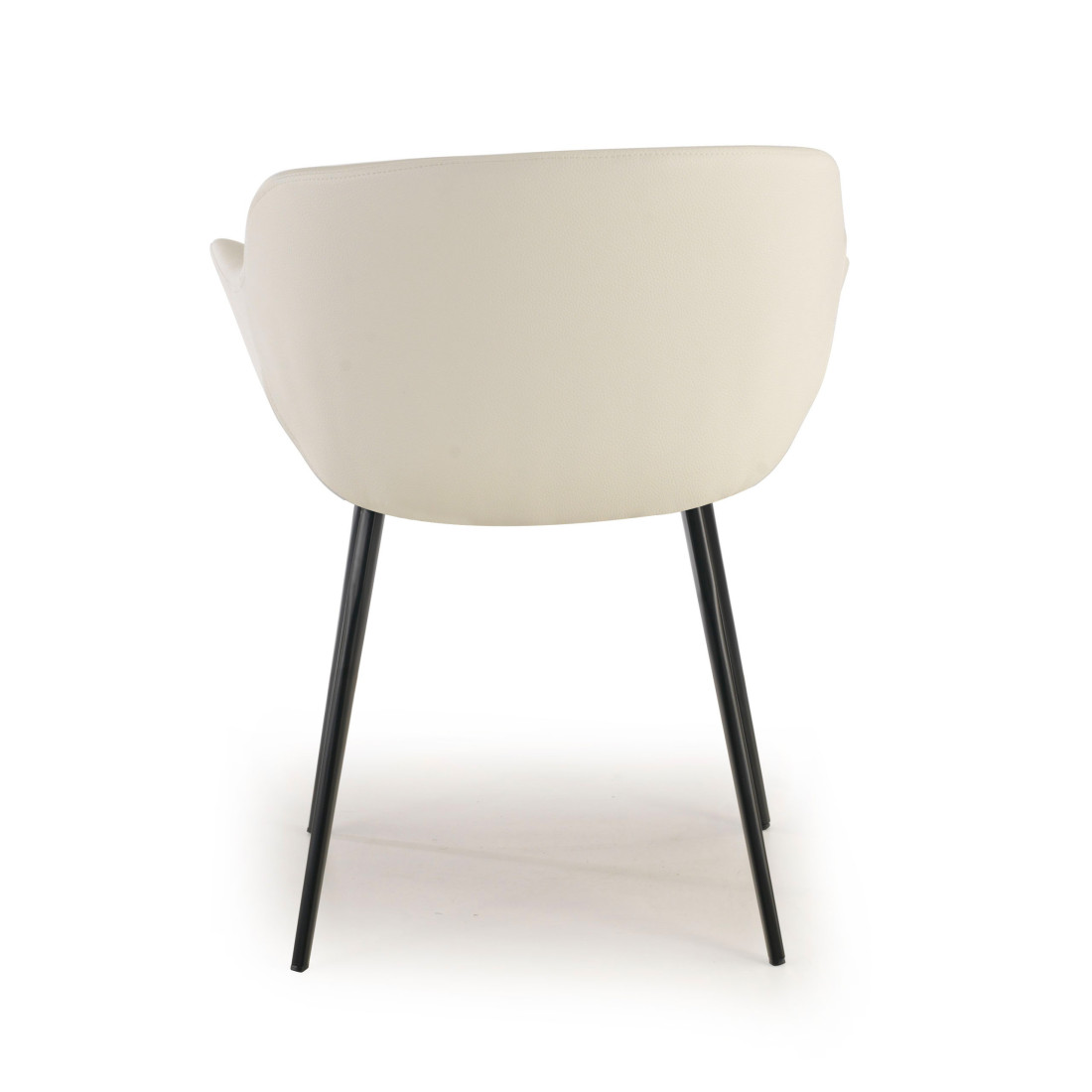 silla confidente blanco anne 4 patas piel sintetica 6
