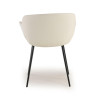 silla confidente blanco anne 4 patas piel sintetica 6