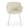 silla confidente blanco anne 4 patas piel sintetica 3