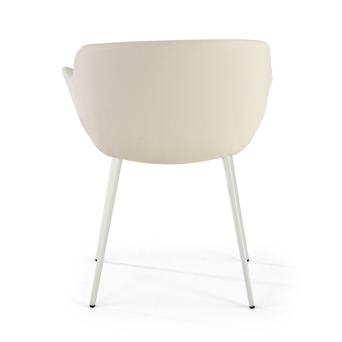 silla confidente blanco anne 4 patas piel sintetica 6