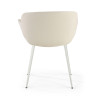 silla confidente blanco anne 4 patas piel sintetica 6