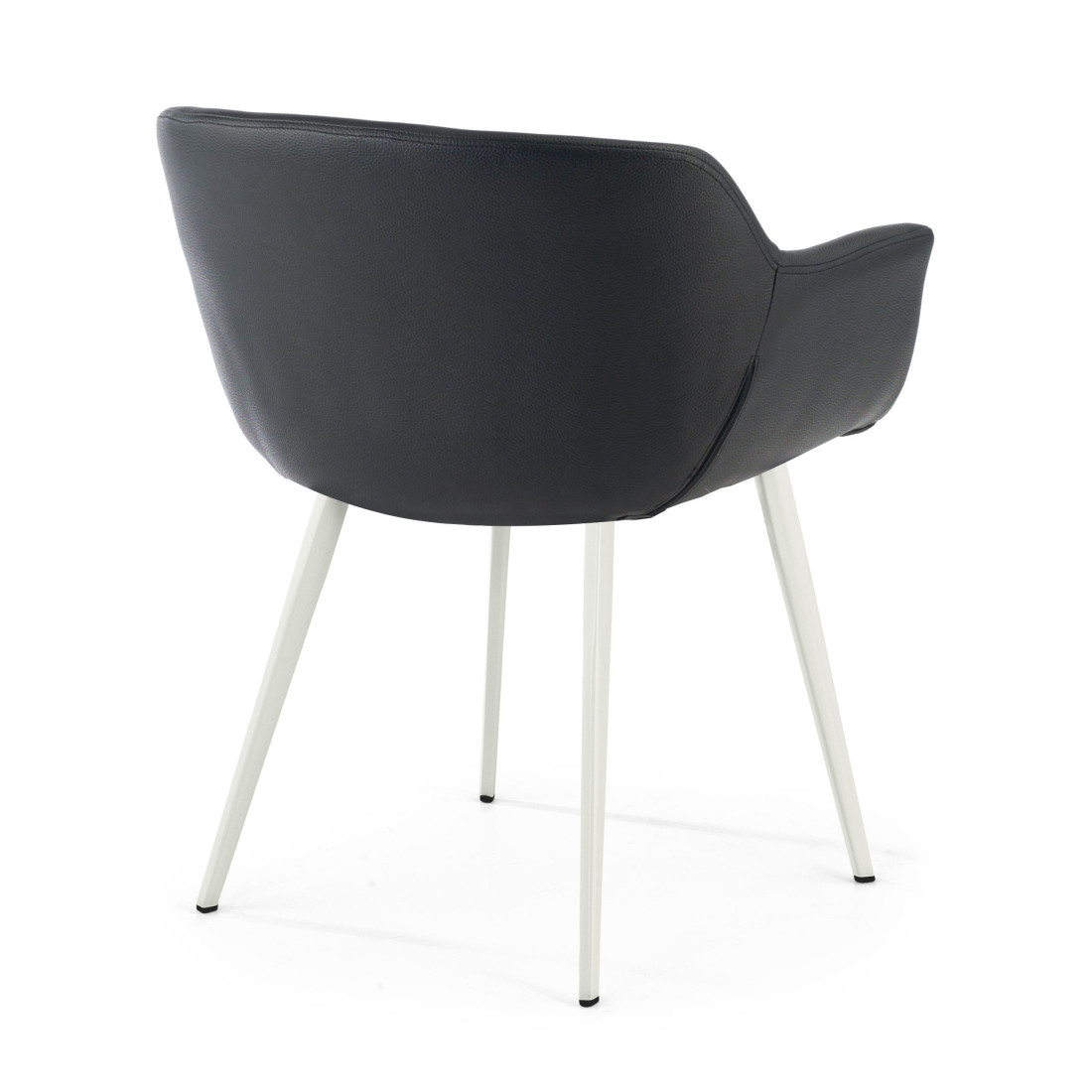 silla confidente negro anne 4 patas piel sintetica 5