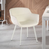 silla confidente blanco anne 4 patas piel sintetica 2