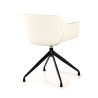 silla confidente blanco anne base piramide piel sintetica 7