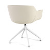 silla confidente blanco anne base piramide piel sintetica 5