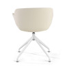 silla confidente blanco anne base piramide piel sintetica 6