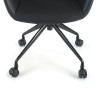 silla confidente negro anne con ruedas piel sintetica 8