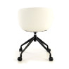 silla confidente blanco anne con ruedas piel sintetica 4