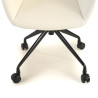 silla confidente blanco anne con ruedas piel sintetica 8