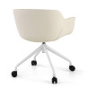 silla confidente blanco anne con ruedas piel sintetica 5