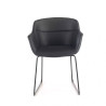 silla confidente negro anne patin piel sintetica 3