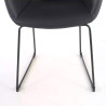 silla confidente negro anne patin piel sintetica 5