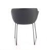 silla confidente negro anne patin piel sintetica 8