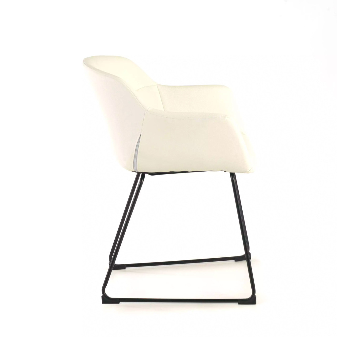 silla confidente blanco anne patin piel sintetica 6