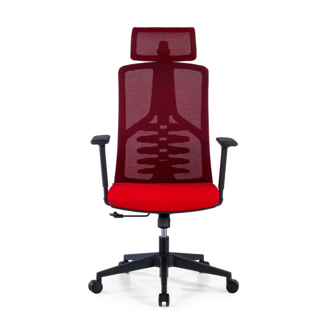 silla ergonomica rojo tekno malla 3