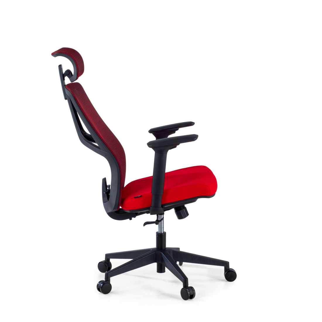 silla ergonomica rojo tekno malla 5