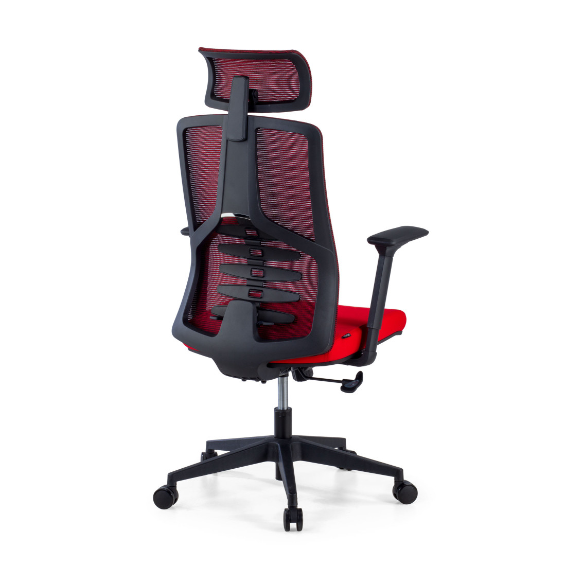 silla ergonomica rojo tekno malla 6