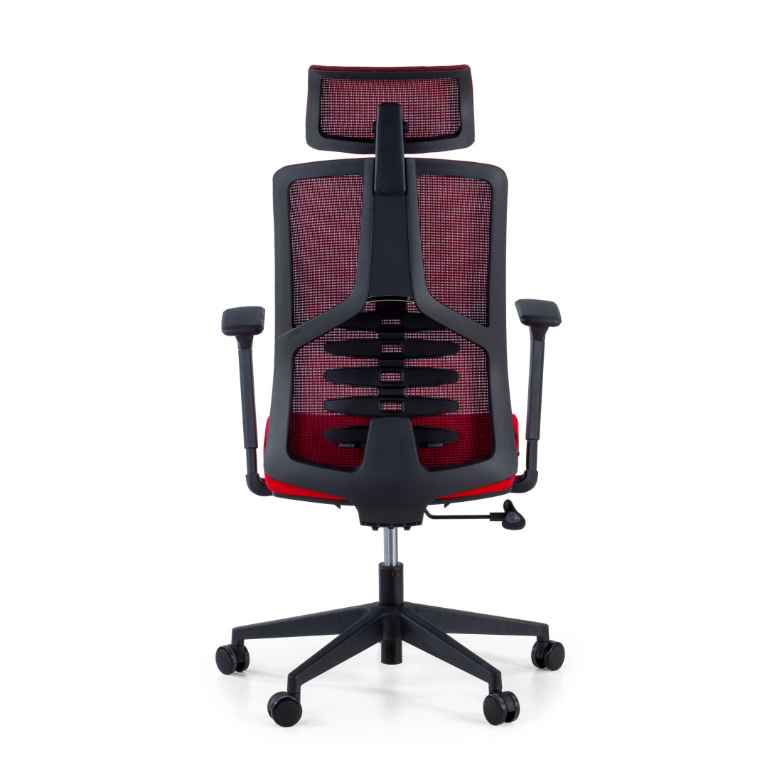 silla ergonomica rojo tekno malla 7